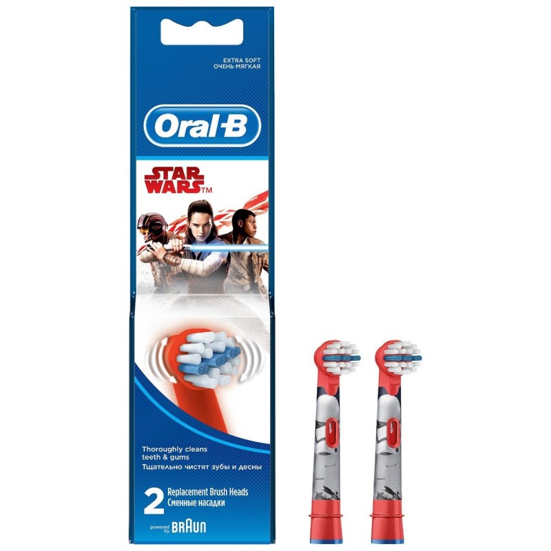 DANTŲ ŠEPETĖLIO ANTGALIAI BRAUN EB-10 STAR WARS KIDS-Dantų šepetėlių antgaliai-Dantų šepetėliai ir priedai-Oral-B